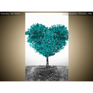 Roleta s potlačou Tyrkysový strom lásky 95x150cm FR2558A_1MD