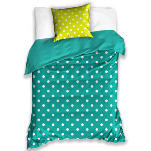 Bavlnené posteľné obliečky Spot Zelené