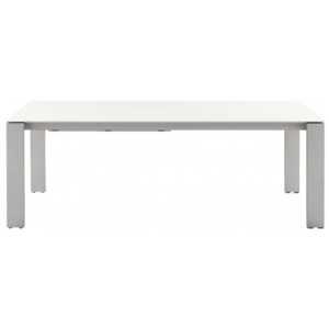 ET 1000 plus Jedálenský stôl so sklom/ hliník.nohy, Hülsta - 220 x 94 cm - 75 cm