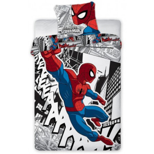 Faro · Posteľné obliečky - posteľná bielizeň - Spider-man - 100% bavlna -140 x 200 + 70 x 90 cm