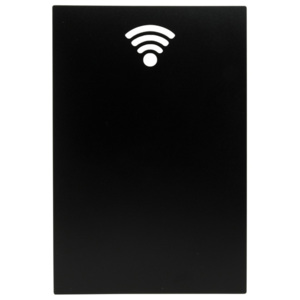 Set popisovacej tabule na stojane a kriedovej fixky Securit® Silhouette Wifi