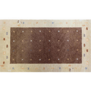 0,72 x 1,21 m - Vlnený koberec Gabbeh 998 II hnedý