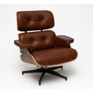 Kreslo Vip inšpirované Lounge chair hnedá koža