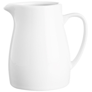 Biela nádoba na mlieko z porcelánu Price & Kensington, 180 ml