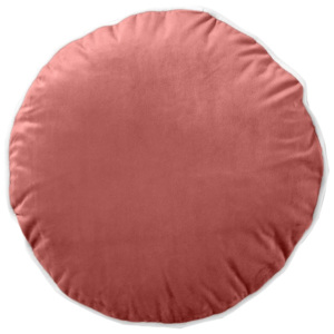 Blancheporte Okrúhly zamatový vankúšik ružová pr. 40cm