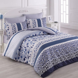 Bavlnené posteľné obliečky Laviva modrá