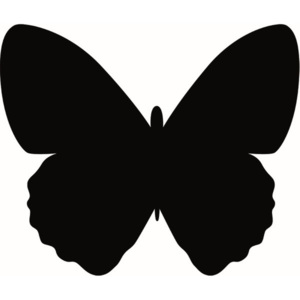 Set popisovacej tabule a kriedovej fixky Securit® Silhouette Butterfly, 36 × 30 cm