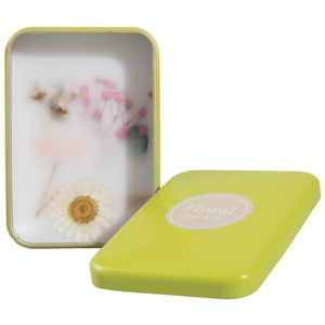 Kvetinová vôňa v darčekovej plechovej krabičke - 9 * 7 * 3 cm