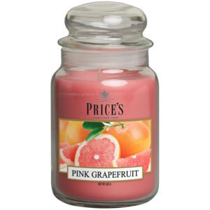PRICE´S MAXI svíčka ve skle Růžový grapefruit, hoření 150h