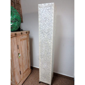 Stojacia lampa biela perleť 150 cm