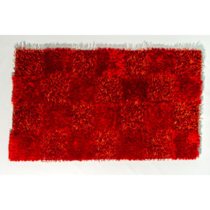 0,90 x 1,60 m - Shaggy koberec Shaggy Jamaica Červená