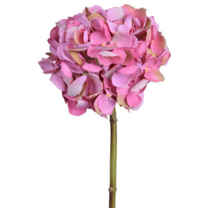 Umelá kvetina Ego Dekor Tmavoružová hortenzia