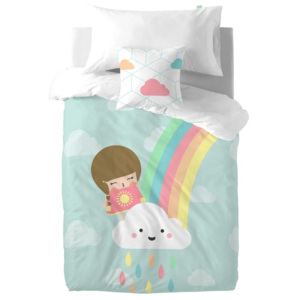 Detské obliečky z čistej bavlny Happynois Rainbow, 140 × 200 cm