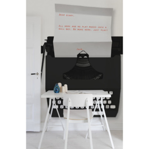 Vliesová tapeta Mr Perswall - Type Me Black 270 x 265 cm
