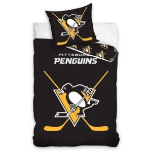 Hokejové svietiace obliečky NHL Pittsburgh Penguins 140x200