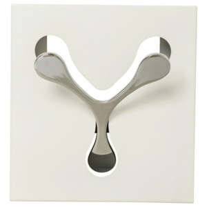 Biely nástenný vešiak z galvanizovanej ocele Kare Design Spoon