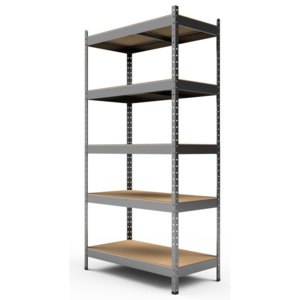 Bestent Kovový REGÁL SÉRIE SOLID 200x90x50 Pozinkovaný Počet Políc: 6, Rozmer regálu: 200x90x50, Celková nosnosť regálu: 1200 KG