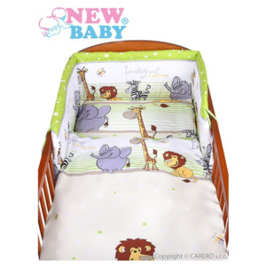 2-dielne posteľné obliečky New Baby 90/120 cm zelené safari