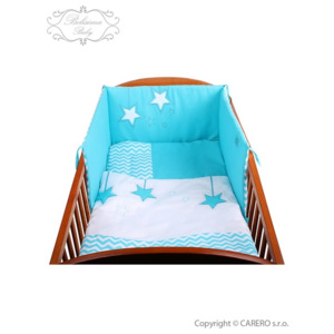 3-dielne posteľné obliečky Belisima Hviezdička 100x135 tyrkysové