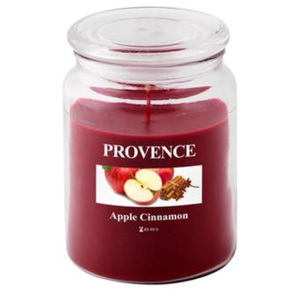 Provence Vonná sviečka v skle PROVENCE 510g, jablko a škorica