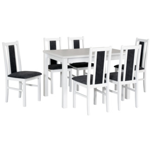 MEBLINE Stôl MAX V + stoličky BOSS XIV (6ks.) DX21