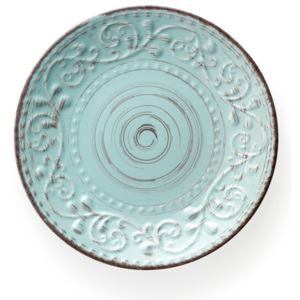 Tyrkysový dezertný tanier z kameniny Brandani Serendipity, ⌀ 21 cm