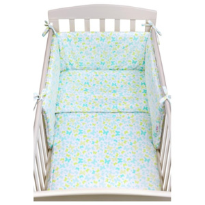 3-dielne posteľné obliečky New Baby 90/120 cm modré motýle
