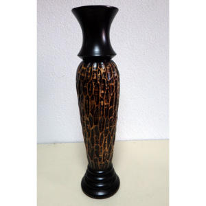 Váza EXOTIC 63 cm čierno - hnedá