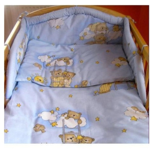 2-dielne posteľné obliečky New Baby 90/120 cm modré s medvedíkom
