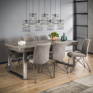 Jedálenský stôl 22-80 200x95cm Solid mango gray antque-Komfort-nábytok