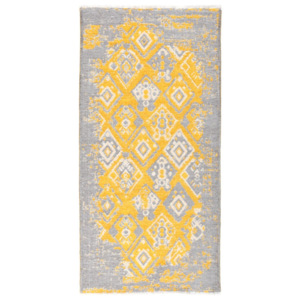 Žlto-sivý obojstranný koberec Homemania Maleah, 150 × 75 cm