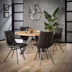 Jedálenský stôl 20-63 Ø135cm Acacia natural-Komfort-nábytok