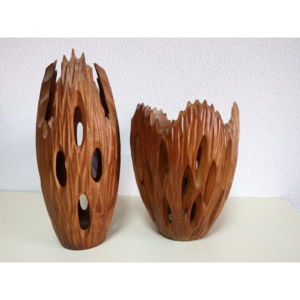 Váza WILD 1 a 2 , hnedá mangové drevo