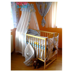 6-dielne posteľné obliečky 100/135 cm New Baby modré