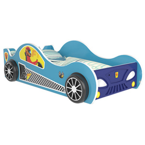 ArtAJ Detská auto posteľ X-speed X-SPEED: modrá s matracom 160