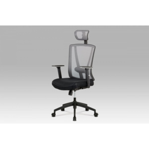 Kancelárská stolička KA-H110 GREY čierná / sivá Autronic
