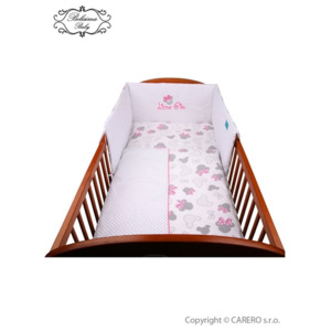 2-dielne posteľné obliečky Belisima Myška s mašličkou 90/120 ružové