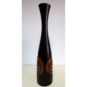 Váza čierna mangové drevo 64 cm