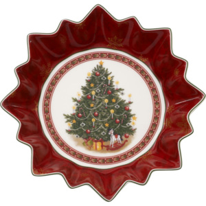 Veľká miska, vianočný stromček, 25 cm Toy's Fant
