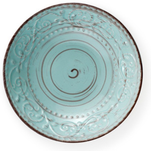 Tyrkysový tanier z kameniny na polievku Brandani Serendipity, ⌀ 20 cm