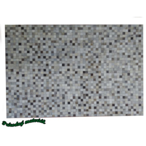 1,40 x 2,00 m - Kožený koberec Montana Smallbox 393 šedý