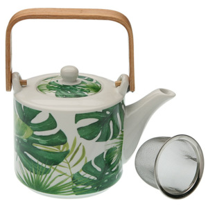 Porcelánová kanvička na čaj Versa New Leafes