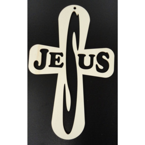 Drevený krížik Jesus, rozmer: 250x160 mm