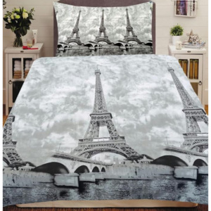 Obliečky Eiffelovka Bavlna Hladká 40x50 70×90 140x200 cm