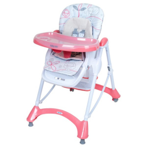 Jedálenská stolička Baby Mix pink