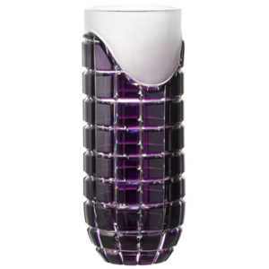 Krištáľová váza Neron, farba fialová, výška 300 mm