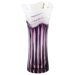 Krištáľová váza Dune, farba fialová, výška 180 mm