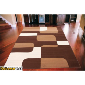 Kusový koberec PP Labyrint hnedý 120x170, Velikosti 120x170cm