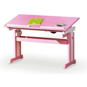 Halmar CECILIA písací stôl ružovo - biely