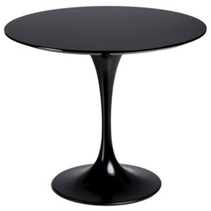 Design2 Stôl Fiber O90 čierny MDF